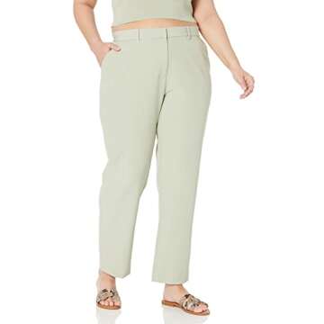 The Drop Women's Abby Flat Front Pant