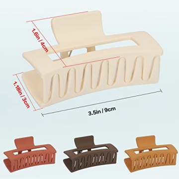 Unaone 4 PCS Hair Claw Clips for Elegant Hair Management