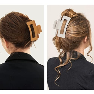 Unaone 4 PCS Hair Claw Clips for Elegant Hair Management