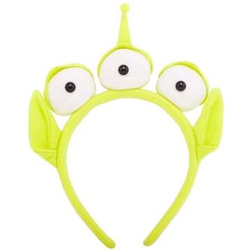 PLUSMAYI 2 PC Alien Headband Adult, Alien Headband Three-eyed Headband Monster Toy Plush Headwear Hat Accessories for Party Girls and Children