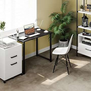 Coleshome 31 Inch Computer Desk - Stylish Small Writing Desk for Home and Office