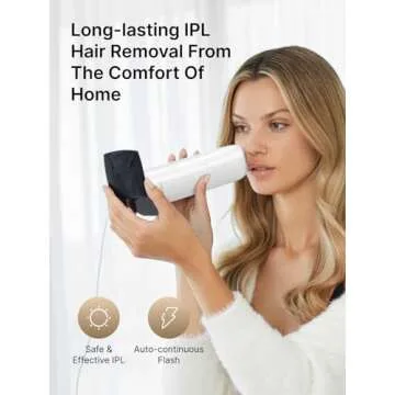 Ulike Laser Hair Removal for Women and Men, Air 3 Ice-Cooling IPL Hair Removal Device for Nearly Painless & Long-Lasting Results, 3 Modes & Auto Flashing for Fast Full Body Hair Removal from Home