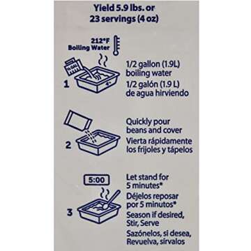 Santiago Traditional Refried Beans Smooth Beans Mix, Dehydrated 1.86 Pound Pouch