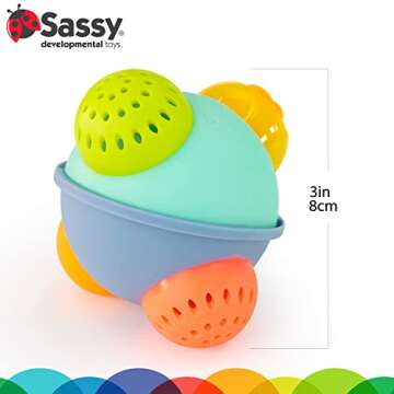 SASSY Discovery Bath Ball - Interactive Fun for Babies and Toddlers