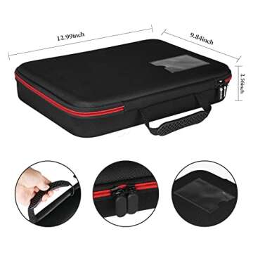 Battery Organizer Storage Box with Tester, Battery Vault Case Fireproof Waterproof Explosionproof Ho...