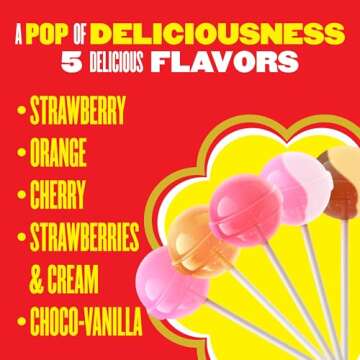 Chupa Chups Mini Lollipop Assortment, 5 Flavors, Individually Wrapped Candy for Kids, 50.8 Oz Bag (240 Suckers)