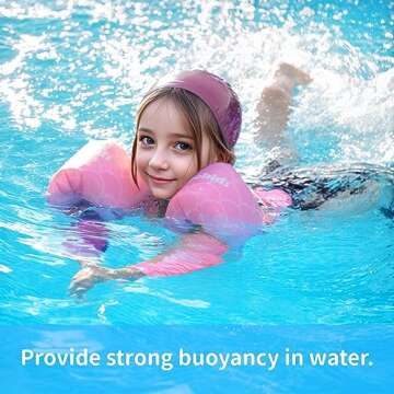 Gogokids Kids Swim Vest, Toddler Floaties for 20-50 lbs/2-6 Years Old Girls and Boys, Float Swimwear with Shoulder Strap