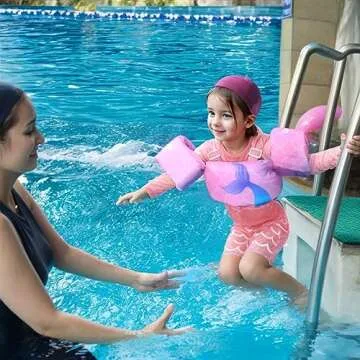 Gogokids Kids Swim Vest, Toddler Floaties for 20-50 lbs/2-6 Years Old Girls and Boys, Float Swimwear with Shoulder Strap