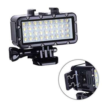 Suptig Waterproof LED Diving Light for GoPro Night Use