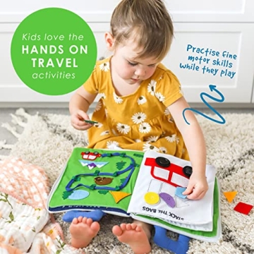 Curious Columbus Quiet Book for Travel Fun and Learning