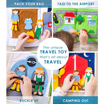 Curious Columbus Quiet Book for Travel Fun and Learning