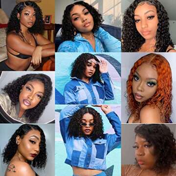 Stylish Brazilian Curly Bob Wig for Black Women