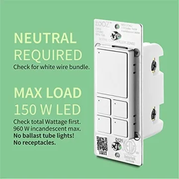 Zooz 700 Series Z-Wave Scene Controller for Smart Homes