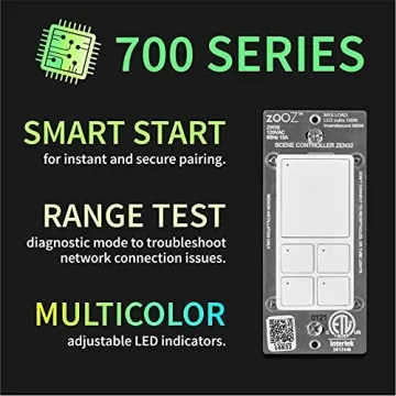 Zooz 700 Series Z-Wave Scene Controller for Smart Homes
