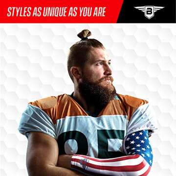 Bucwild Sports USA Flag Compression Arm Sleeve - Youth & Adult