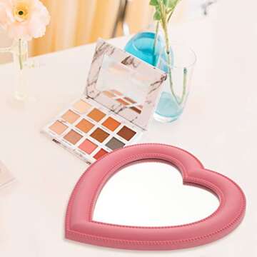 Heart Shaped Pink Vanity Makeup Mirror for Every Occasion