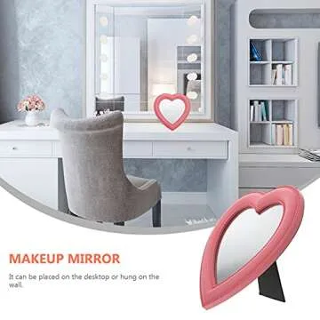 Heart Shaped Pink Vanity Makeup Mirror for Every Occasion
