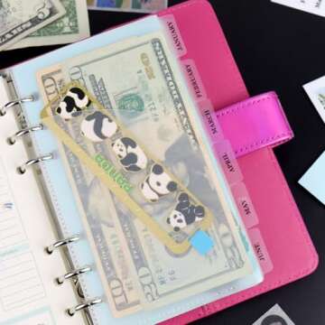 NatSumeBasics A6 Cash Envelopes for Organizing Finances