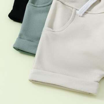 MAINESAKA Toddler Baby Boy Summer Shorts 3 Pack