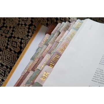 Salt & Light - Matte Coated - Bible Tabs - Earth Tone - Journaling - Beautiful Index - 66 Books + 6 ...
