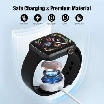 Magnetic USB C Charger Cable for Apple Watch - 1M