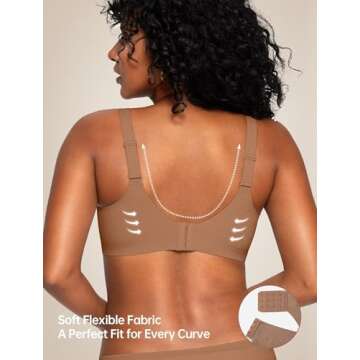Vertvie Comfort Bra No Underwire Push Up Wireless Support