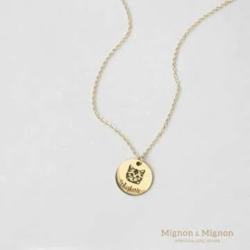 Personalized Pet Photo Necklace for Pet Lovers