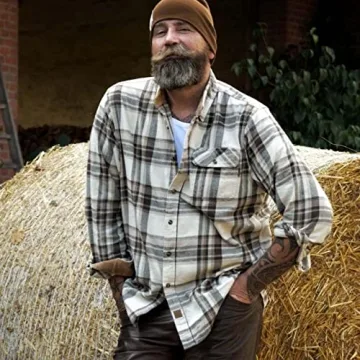 Dubinik® Men's Flannel Shirt - Casual 100% Cotton