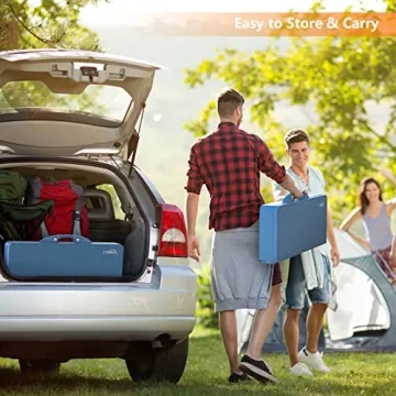 VINGLI 4 Ft Camping Picnic Table Set with 4 Seats