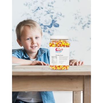 Sarah's Candy Corn 3-lbs Jar for All Ages Sweet Treats
