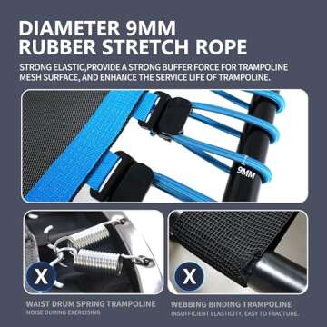 Professional 50" Fitness Trampoline for Fun Workouts