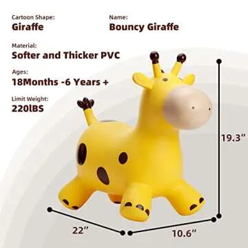 EVERICH TOY Giraffe Hopper for Kids 18 Months to 6 Years
