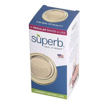 Superb Regular Mouth Mason Jar Canning Lids - Quality Guaranteed - 24 Pack