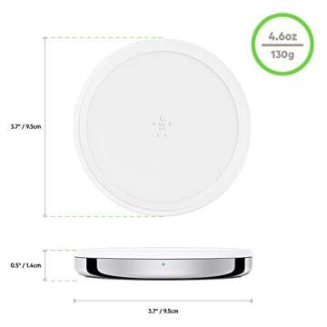 Belkin Wireless Charger BoostUp 7.5W pad with Stainless Steel Finish
