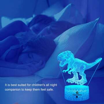 Easuntec Dinosaur Night Light with Remote & 16 Colors