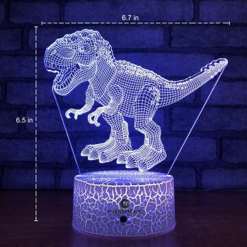 Easuntec Dinosaur Night Light with Remote & 16 Colors