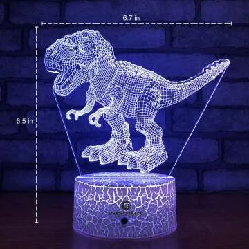 Easuntec Dinosaur Night Light with Remote & 16 Colors