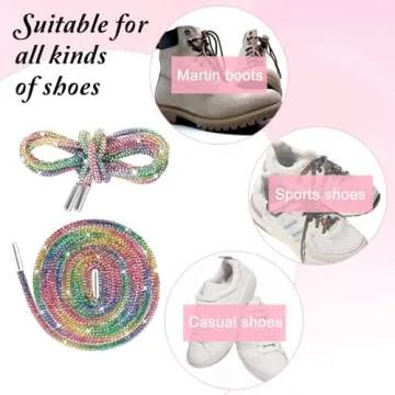 Dazzling Rhinestone Glitter Shoe Laces for All Occasions