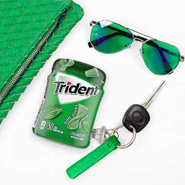 Trident Sugar Free Spearmint Gum - 6 Bottles, 300 Pieces