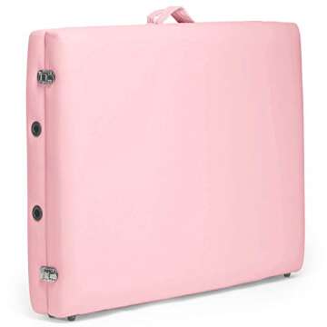 Saloniture Professional Portable Massage Table - Pink