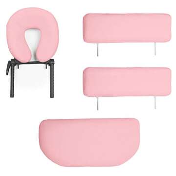 Saloniture Professional Portable Massage Table - Pink