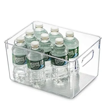 Durable BPA-Free Clear Pantry Organizer Bins 4-Pack