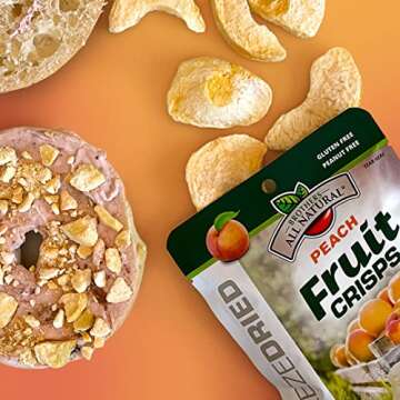Brothers-ALL-Natural Fruit Crisps, Yellow Peach, 0.28-Ounce Bags (Pack of 24)