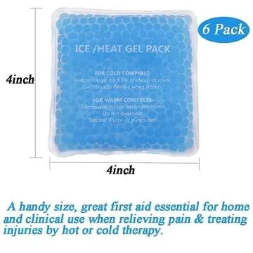 4-Inch Heat and Cold Pack Set - Fun and Functional Boo Boo Ice Packs in 8 Colors