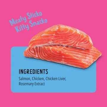 Bonkers Purrpops, Freeze Dried Salmon Flavored Lollipop Cat Treats, Cat Treats, Treats for Training, for All Breeds and Ages, Food Topper (4 Pieces)