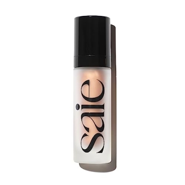 Saie Glowy Super Gel Illuminator - Lightweight Hydrating Primer for Glowing Skin - Travel Size - Sun...