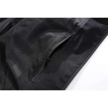 DECKTIN Women's Waterproof Raincoat Lightweight Rain Jacket Detachable Hood Travel Outdoor Black L