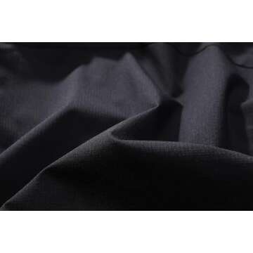 DECKTIN Women's Waterproof Raincoat Lightweight Rain Jacket Detachable Hood Travel Outdoor Black L