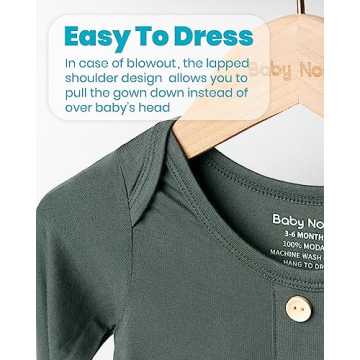 Baby Noah Knotted Gown Set with Hat for Newborns