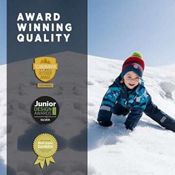 Reima Kids' Lappi Winter One-Piece Overall Snowsuit Insulated Outerwear 510360F9996098, Black, 3T